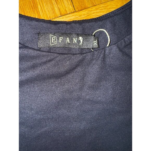 Efan Black High-Neck Sleeveless Crop Top XL Yoga Gym Athletic‎ Sports Stretch - Picture 3 of 7